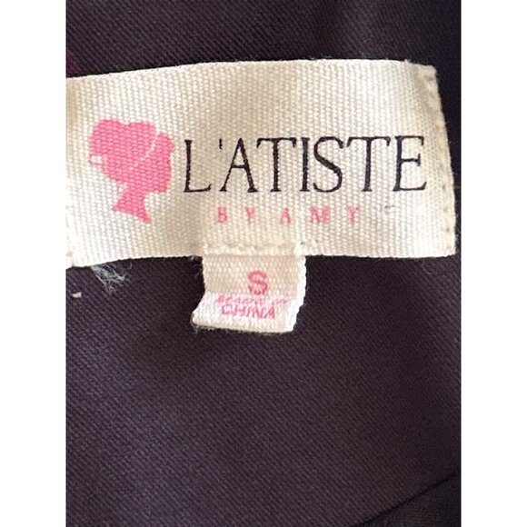 L'ATISTE By Amy Floral Baroque Print Long Sleeve Dress Size S - Picture 4 of 8